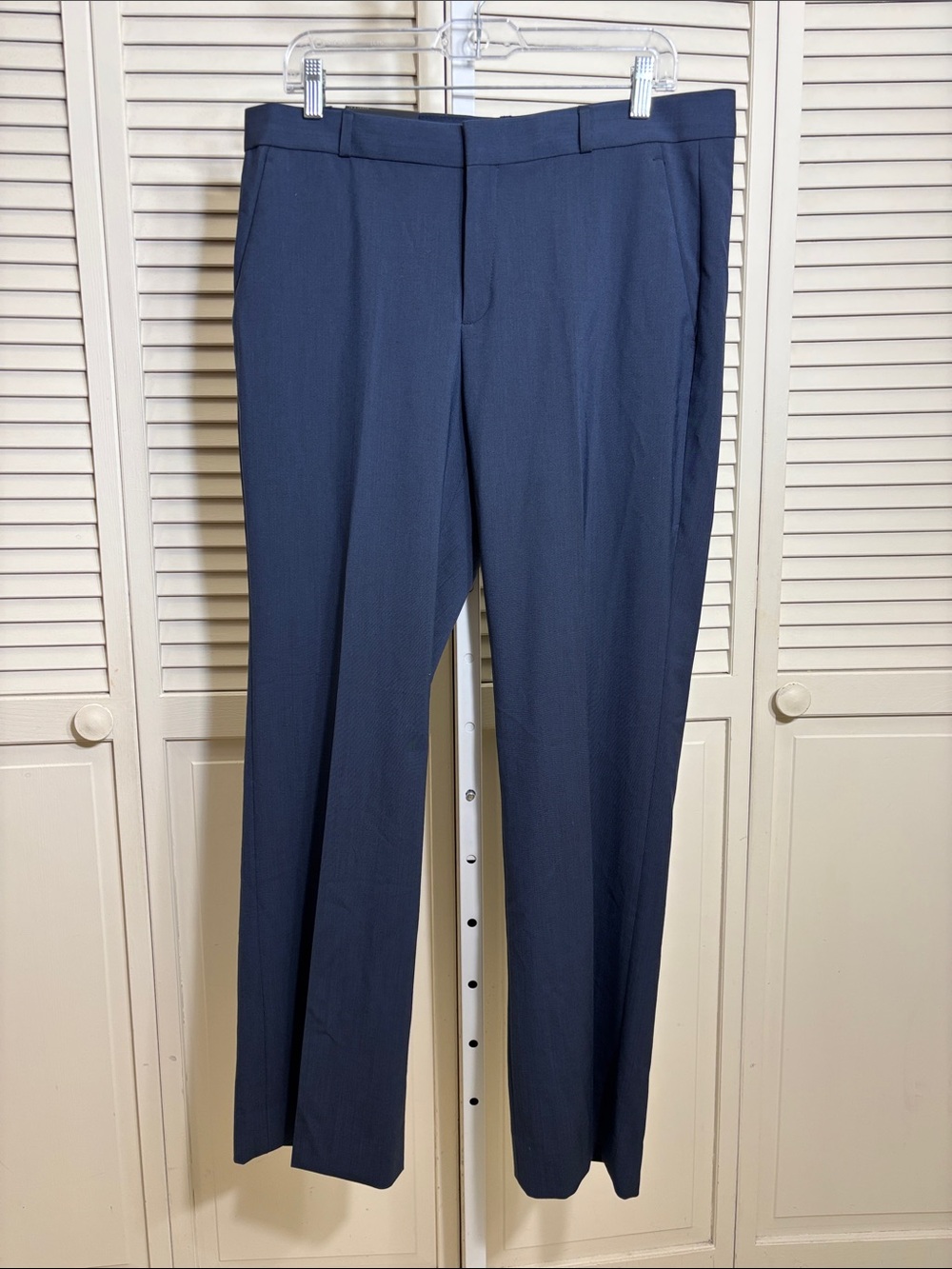 NWT Banana Republic Logan Trouser-Fit Washable Wool-Blend Pant Size 12 Short - Picture 6 of 16